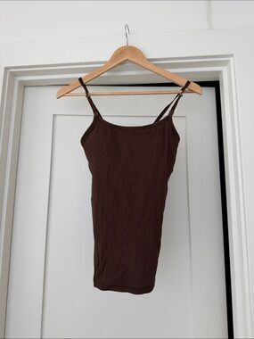 Soft Ribbed Nursing Tank - Cocoa Brown